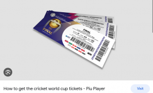 How to book cricket match tickets