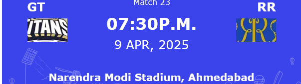 Gujarat vs Rajasthan 23th IPL Match Prediction Who will win ?